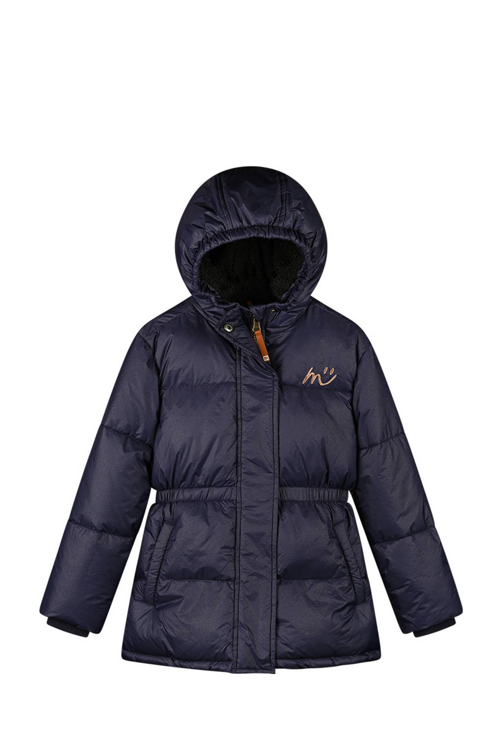 Moodstreet gewatteerde winterjas Juna donkerblauw