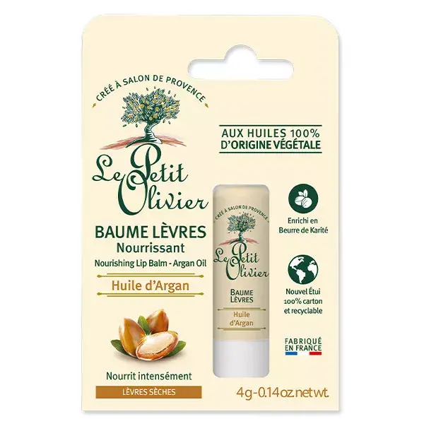 Bálsamo Labial Nutritivo de Argan Le Petit Olivier 4g