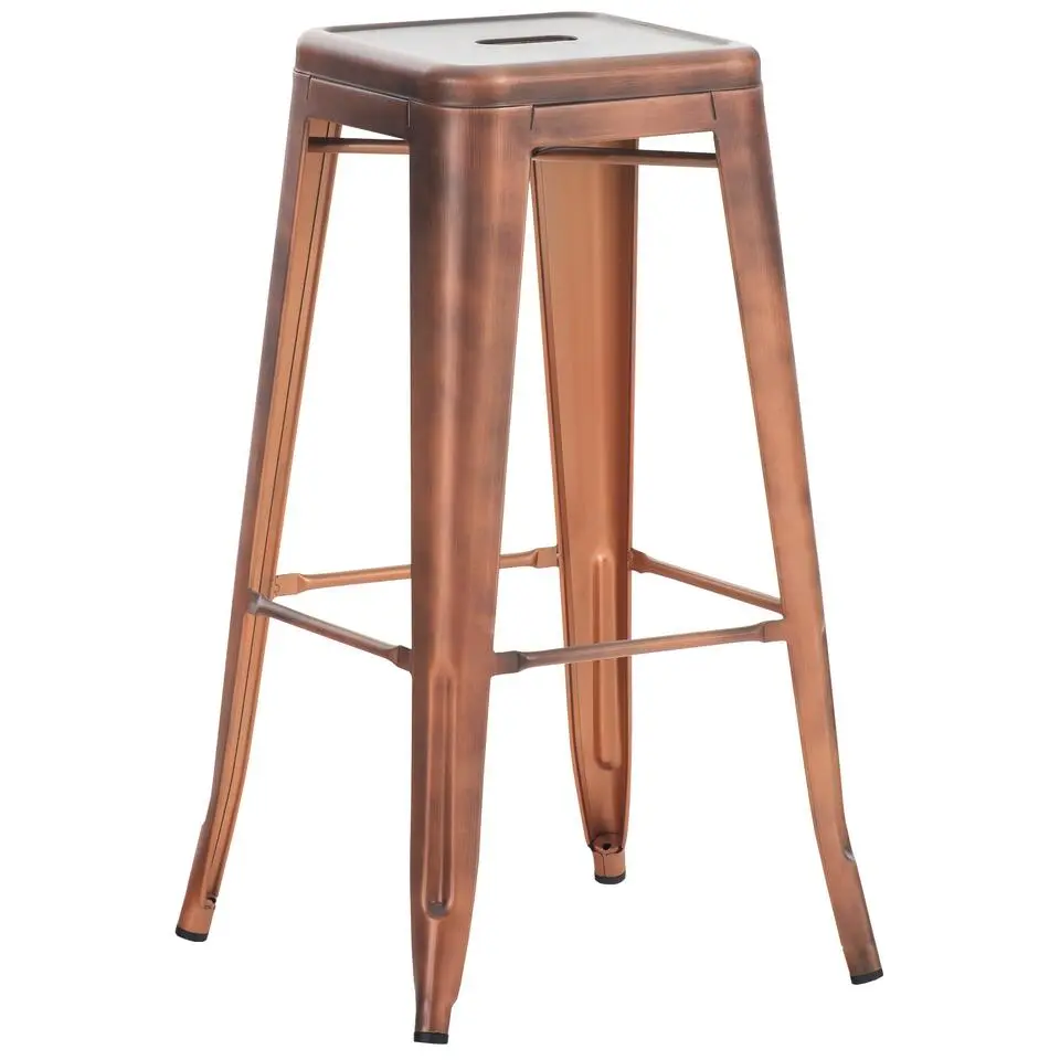 CLP Barkruk Joshua natura Frame - Metaal - koper