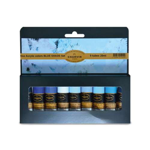CHARVIN extrafeine Acrylfarbe, 9er-Sets
