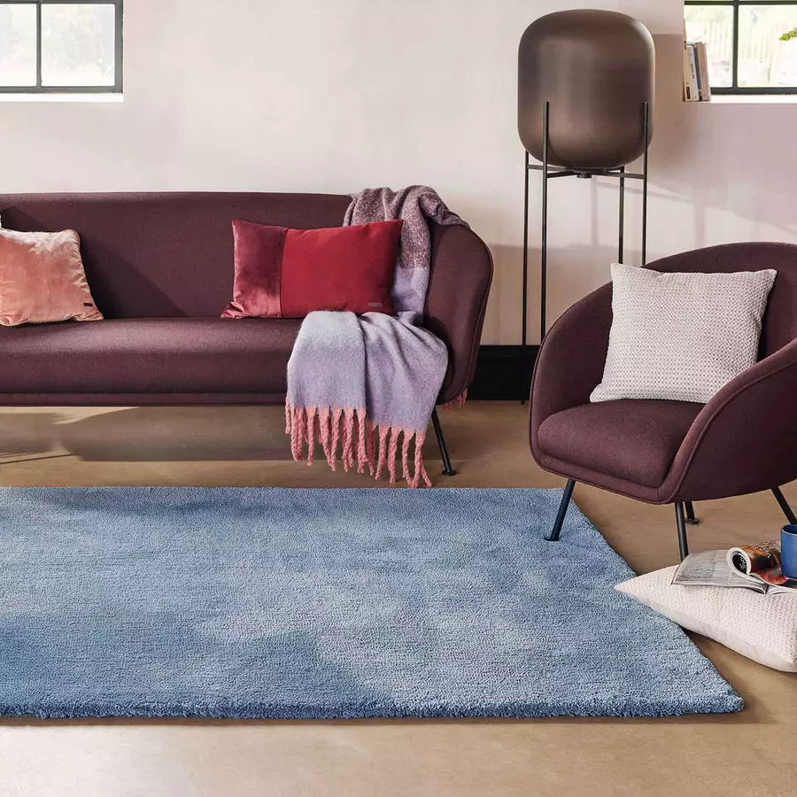 Esprit Hochflorteppich #loft blau