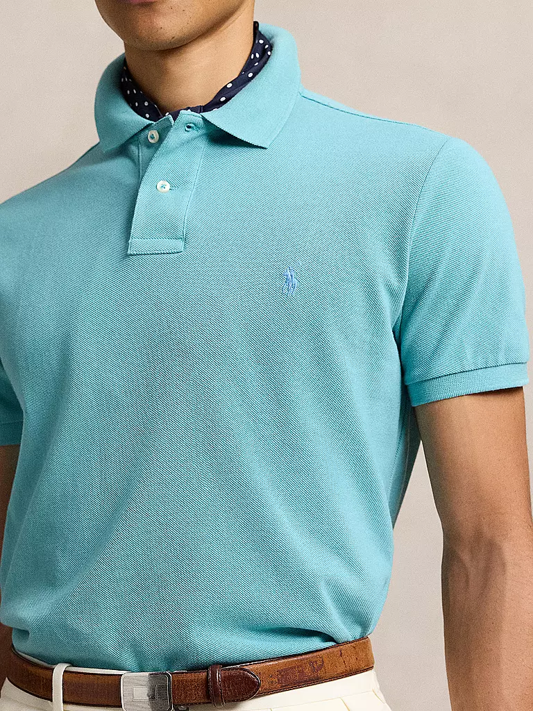 POLO RALPH LAUREN Poloshirt Custom Slim Fit türkis