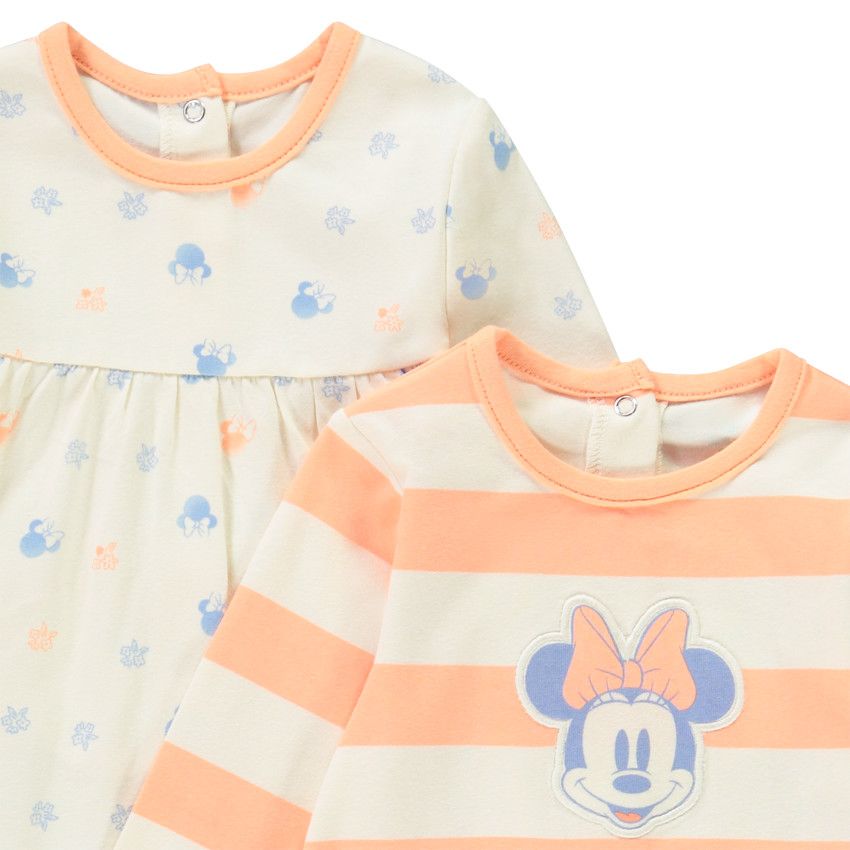 Lot de 2 dors-bien fantaisie Minnie Disney pour bébé fille - Ecru