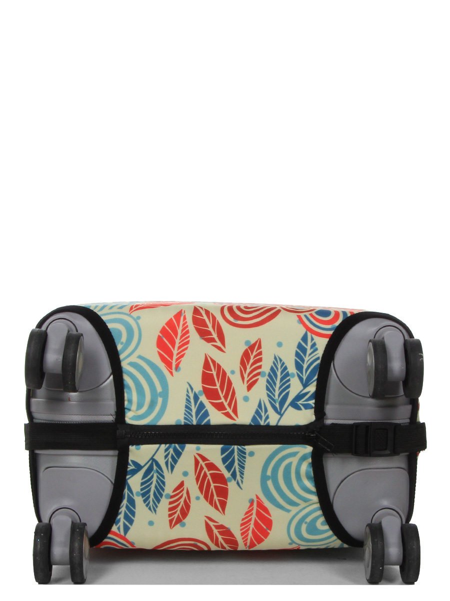 Housse de valise Periea Red and Blue Leaves S