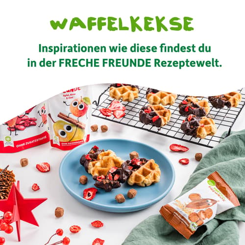Freche Freunde Bio Mini Waffelwürfel Kakao