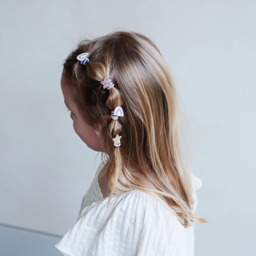Køb Mimi & Lula 8 Hårelastikker - Mini Rainbow & Star Dreamland
