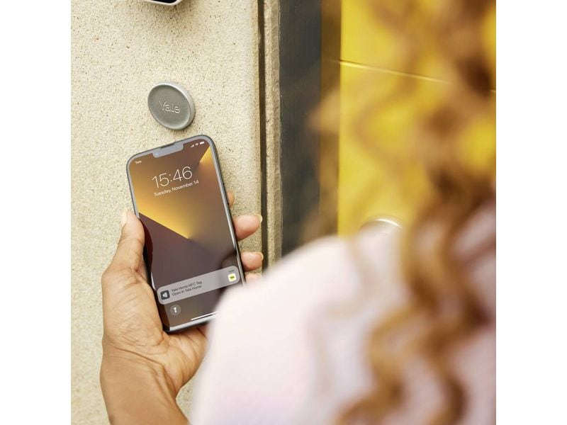Yale Linus L2 Smart Lock K-Kit, Silber Intelligentes Türschloss, mit WLAN- und Bluetooth- und NFC- Verbindung