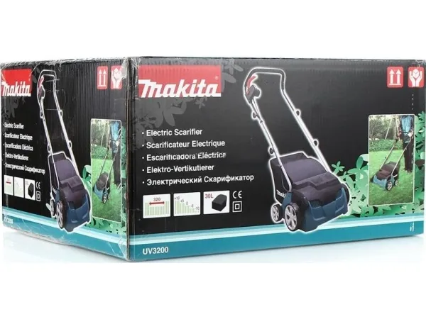 Makita UV3200 - Opluftningsapparat/scarifier-kombo - elektrisk - 1300 W - 3000 opm - 32 cm - 15 kg