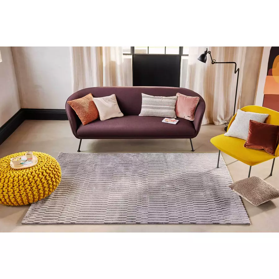 Esprit Kurzflorteppich Linn grau