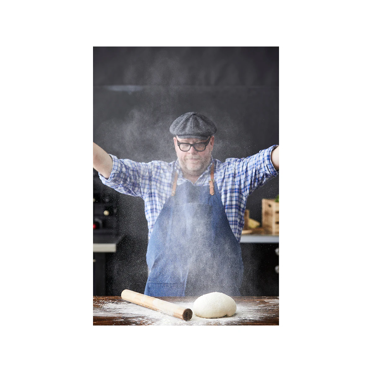 HOLM Pizza rolling pin Dia 5 x 50 cm Acacia wood