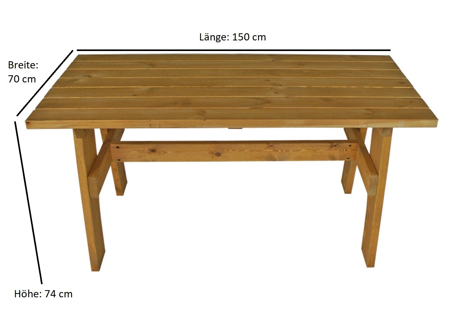 DEGAMO Garnitur FREITAL 2-teilig 150cm, Kiefer