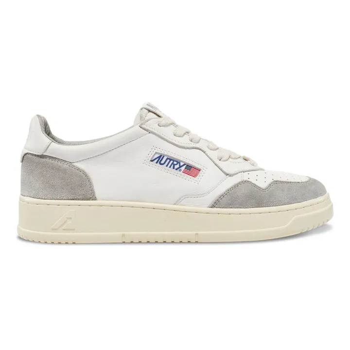 Autry Baskets Medalist Low Cuir de Chèvre/Suede | Gris