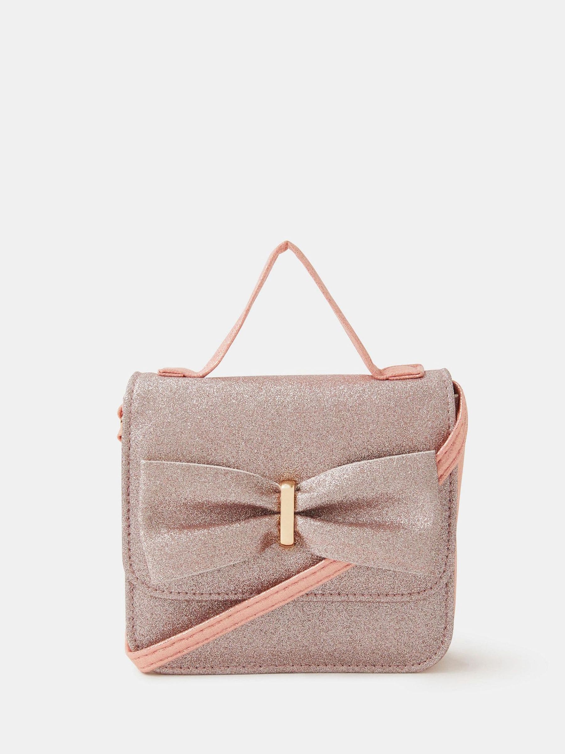 Angels By Accessorize Bow Glitter Cross-Body Bag