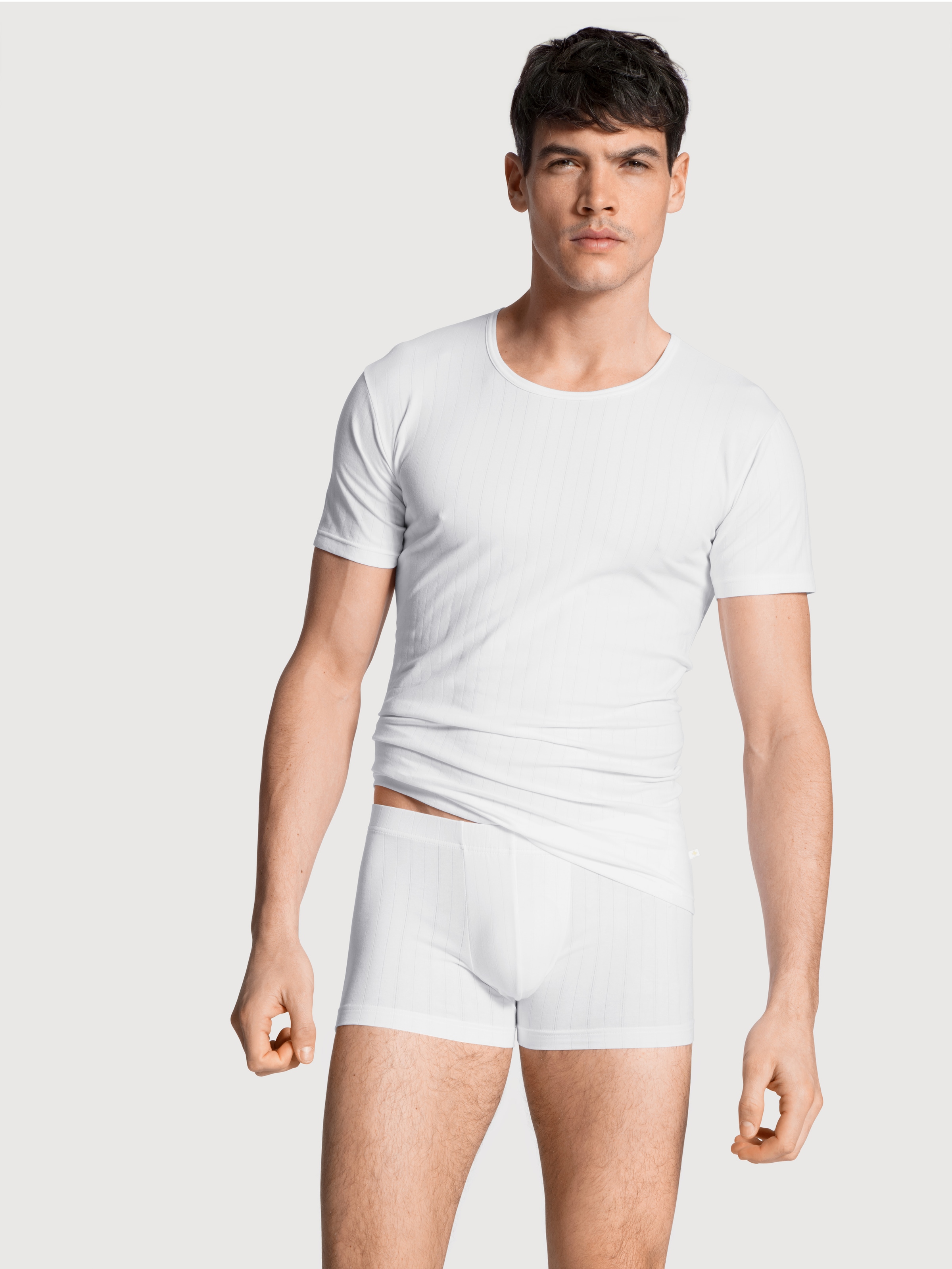CALIDA Kurzarmshirt »Pure&Style«, Rundhals-Ausschnitt, Kurzarm, elastisch, Single Jersey