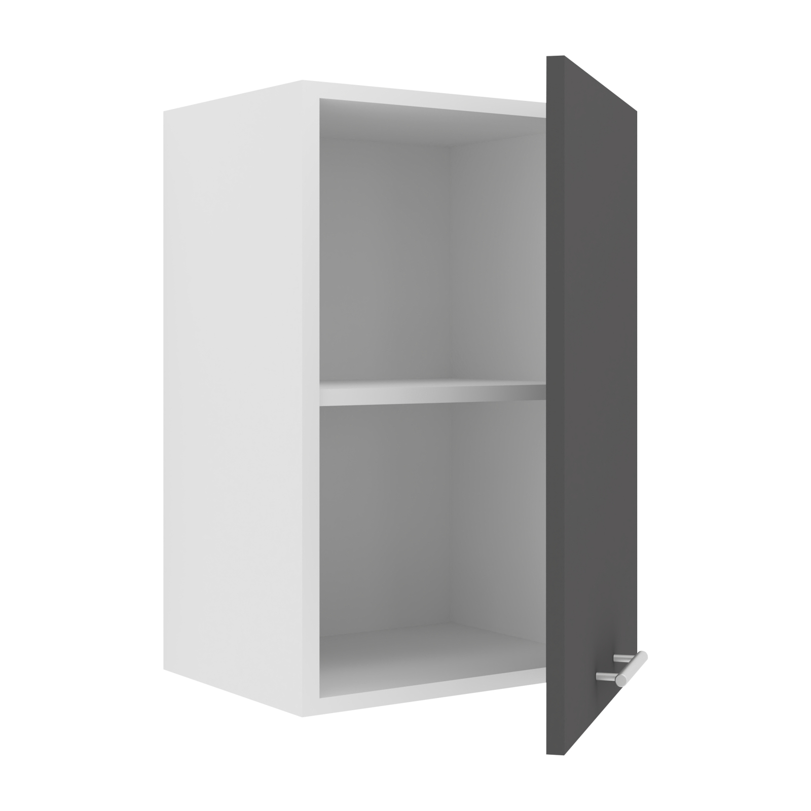 Hängeschrank ESILO - weiß - anthrazit - 40 cm