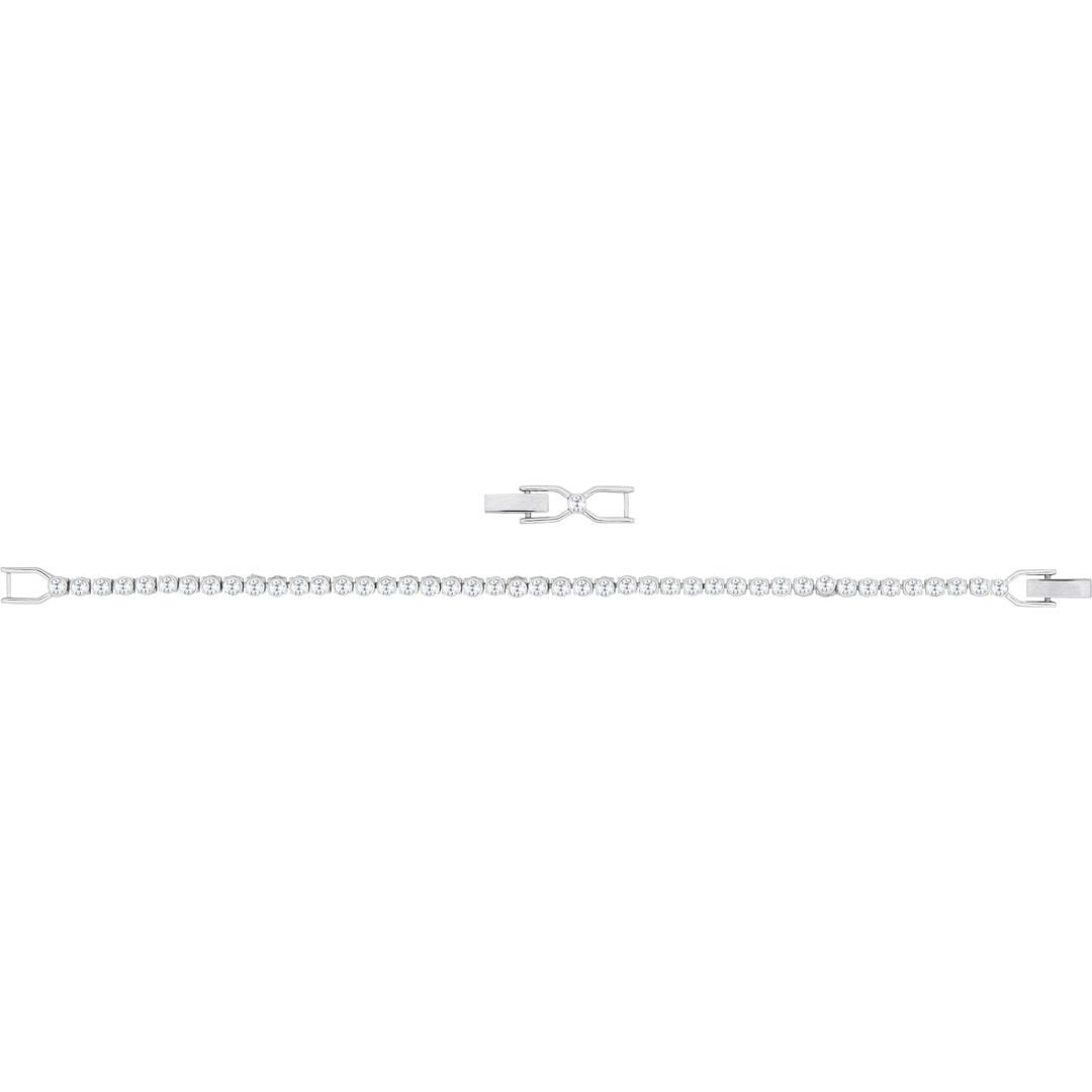 Swarovski Emily Armband, weiss, rhodiniert