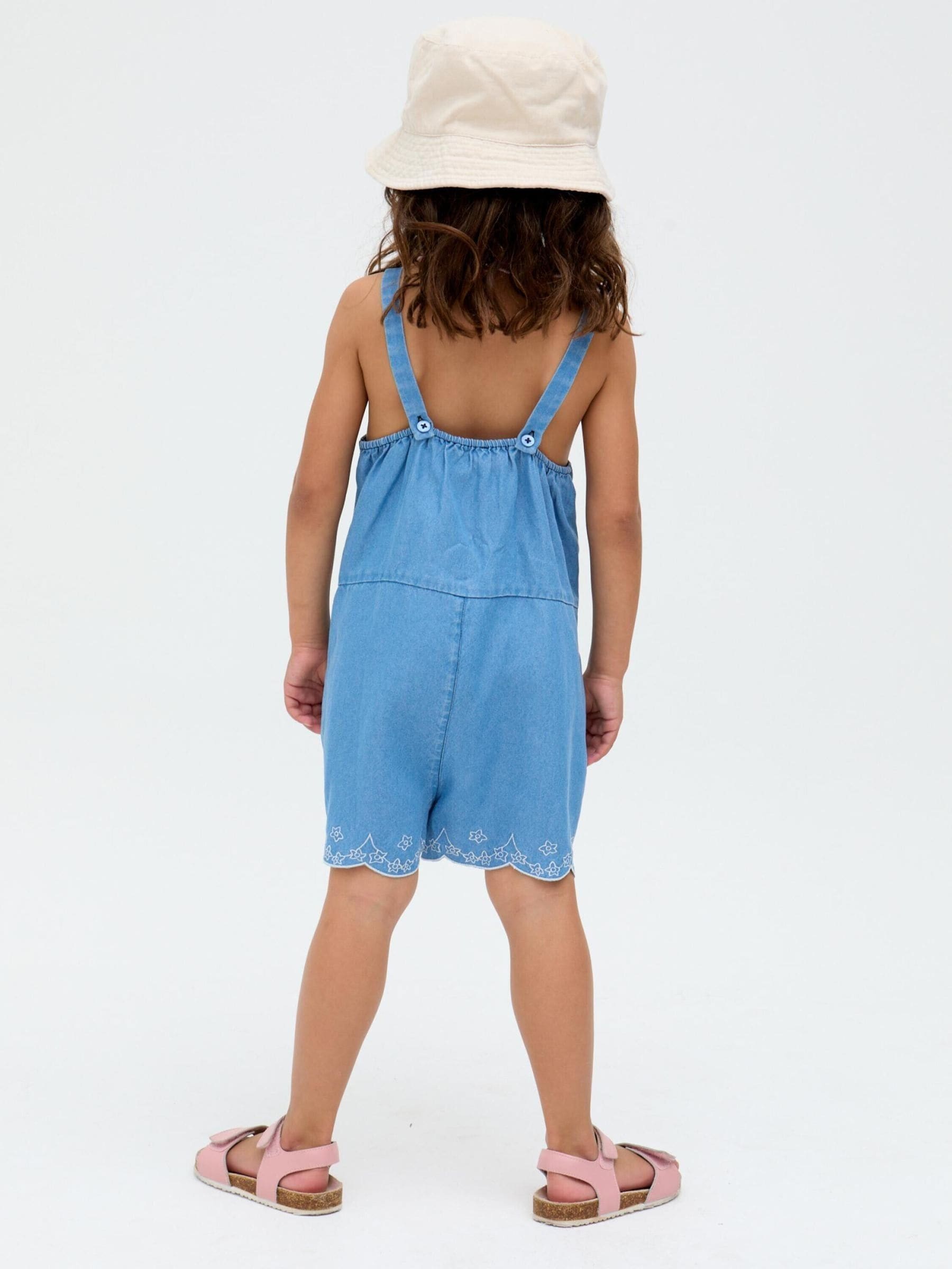 Raffya Rachel Embroidered 100% Cotton Romper