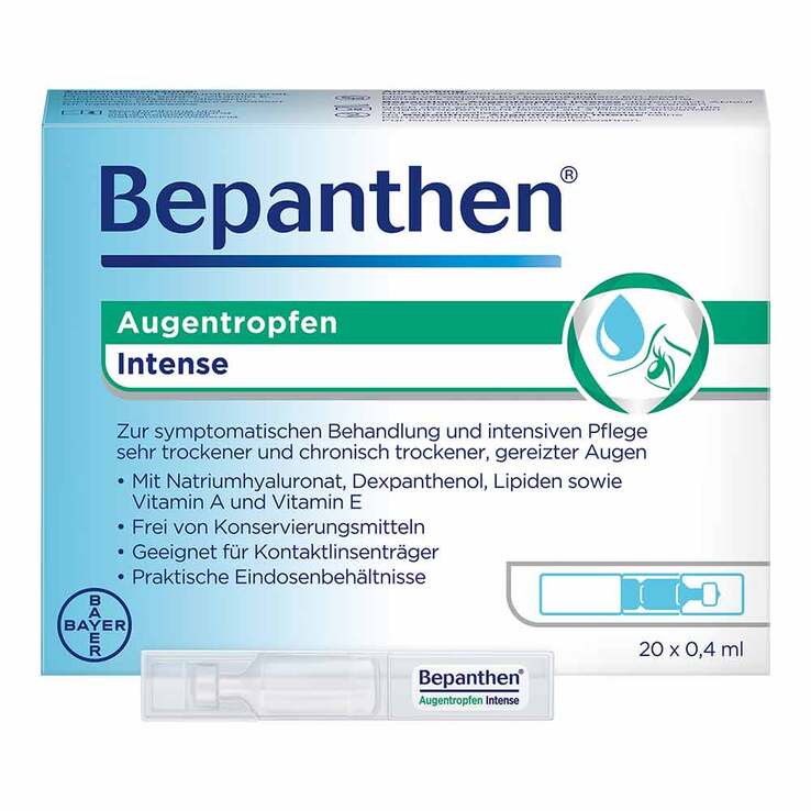 Bepanthen Augentropfen Intense EDO, 20X0.4 ml