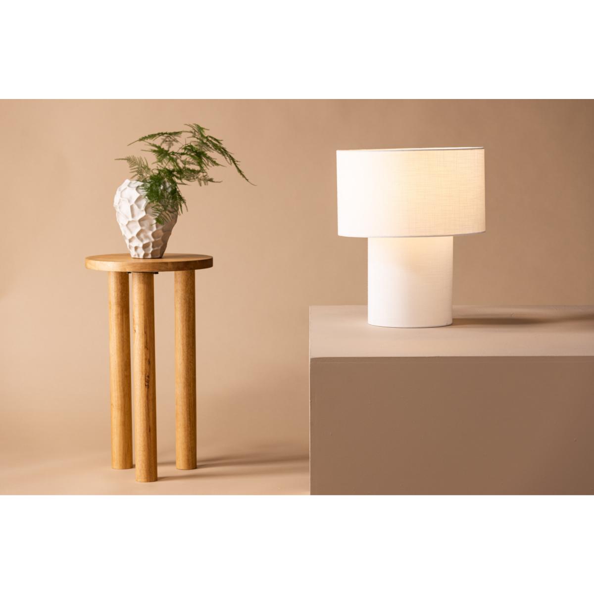 Svea - Koda ronde tafellamp - Ã¸ 35 cm - wit