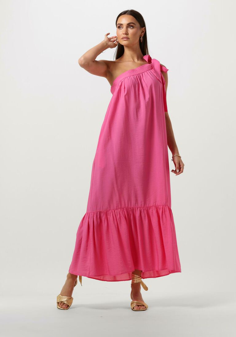 CO\\'COUTURE fuchsia co'couture maxi jurk callum asym dress