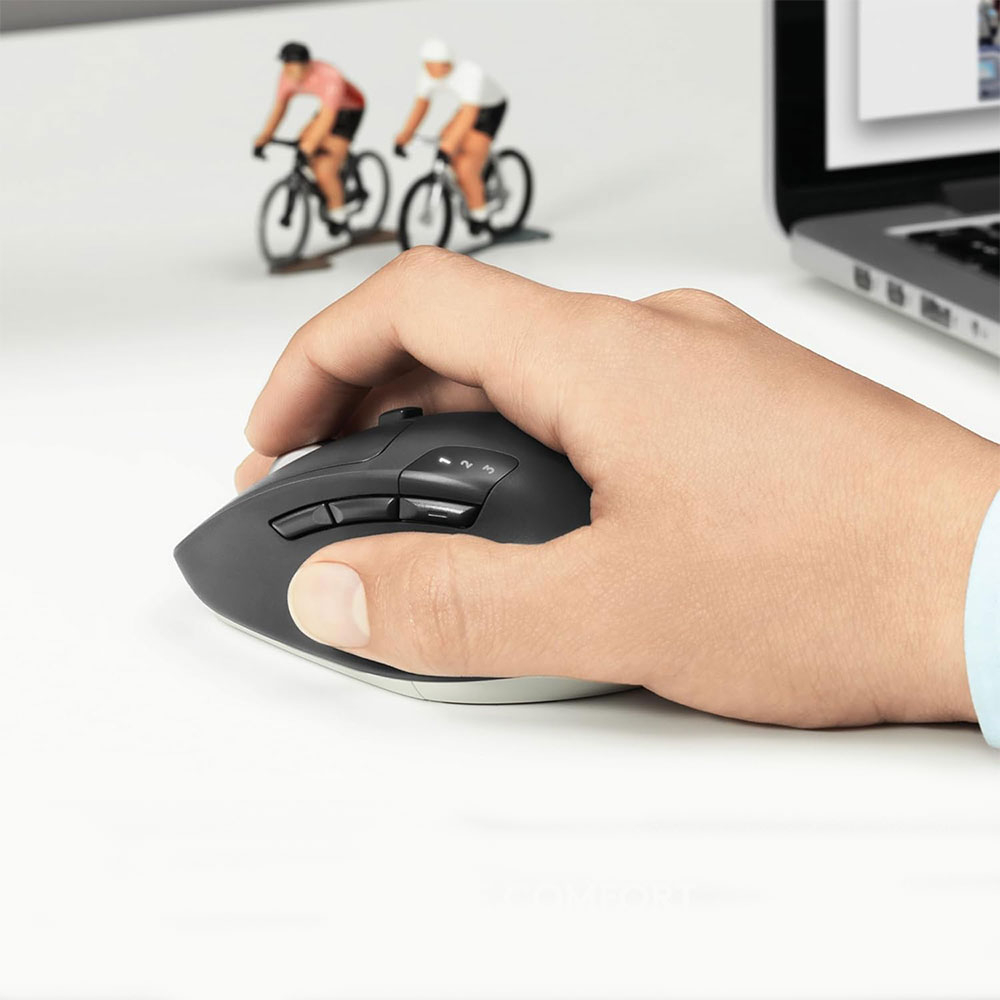 M720 Triathlon Mouse Kabellose Wireless Bluetooth Multi-Device-Maus (910-004791) - Schwarz