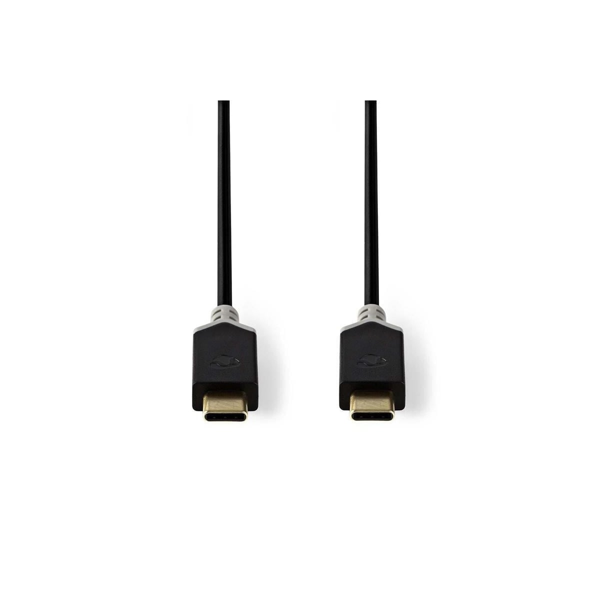 USB 3.1-kabel (Gen1) | Type-C, hann - Type-C, hann | 1,0 m | Antrasitt
