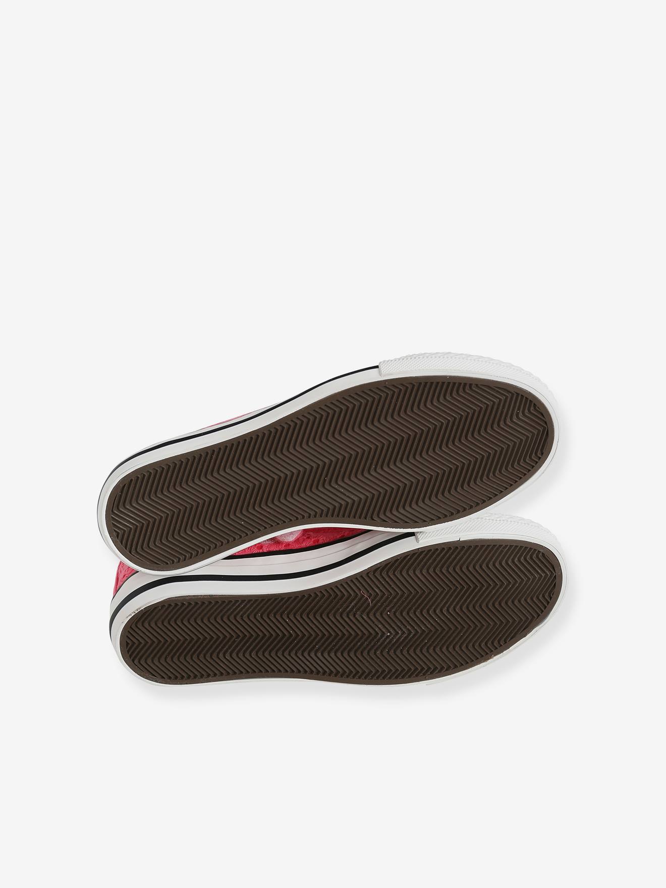 Tênis de lona estilo fantasia para meninas, estampa verde escura