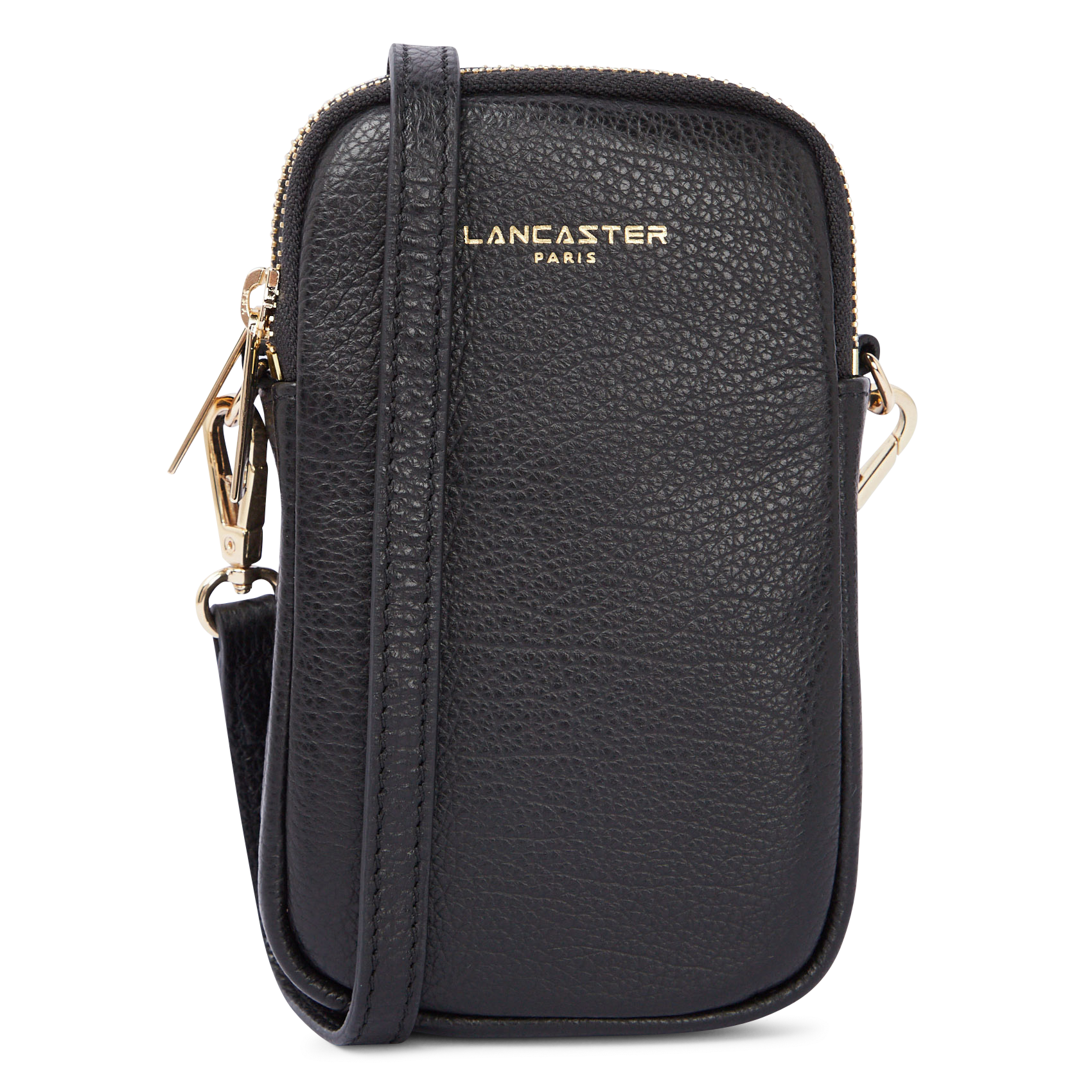 DUNE - Pochette pour téléphone en cuir| Noir