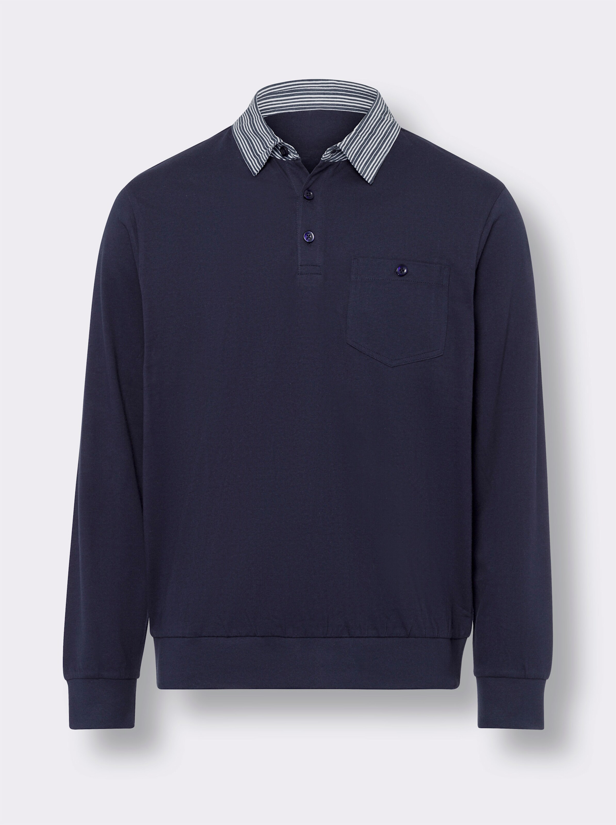 Langarm-Poloshirt