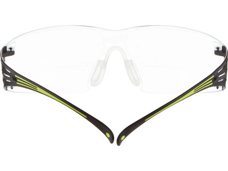 3M Schutzbrille SecureFit 415 mit  1.5 Dioptrie, Transparen Bügelbrille mit Lesebrille SF415 und  1.5 Dioptrie