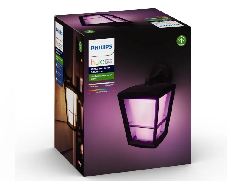 Philips Hue White Color Ambiance Econic Udendørs Væglampe - Down