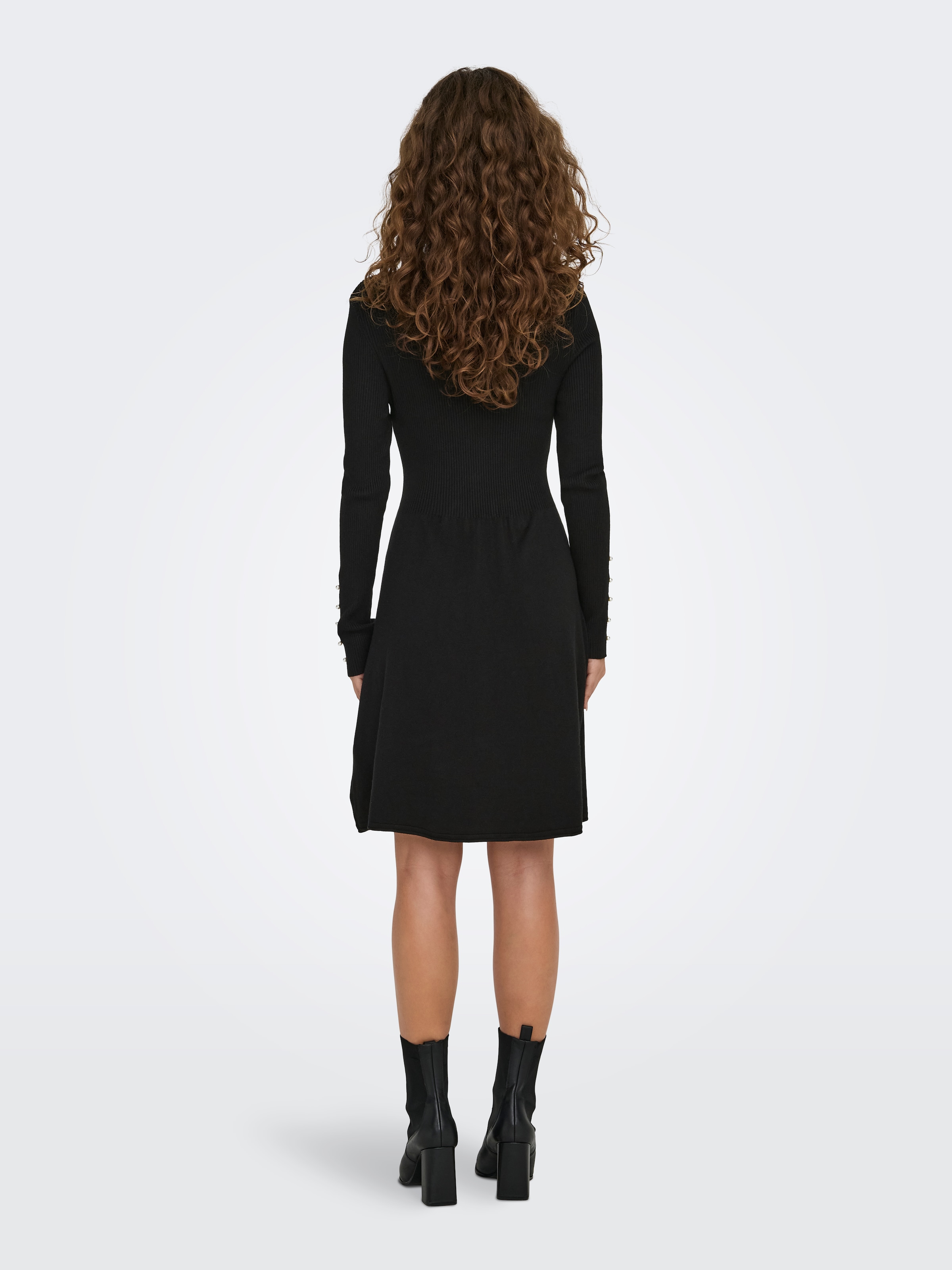 ONLY Midikleid »ONLNATASCHA LS PEARL O-NECK DRESS CC KNT« Sommerkleid