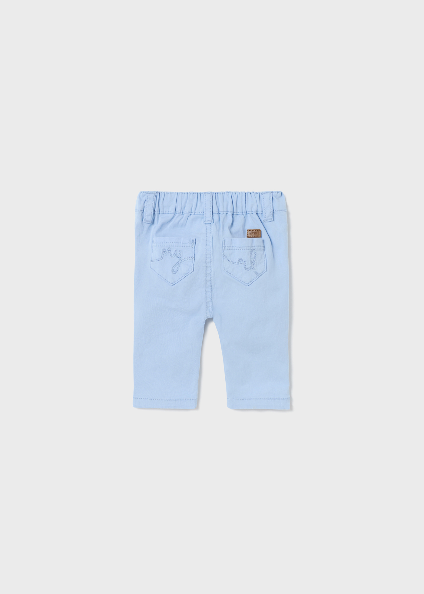 Calça de algodão com cintura ajustável para recém-nascido
