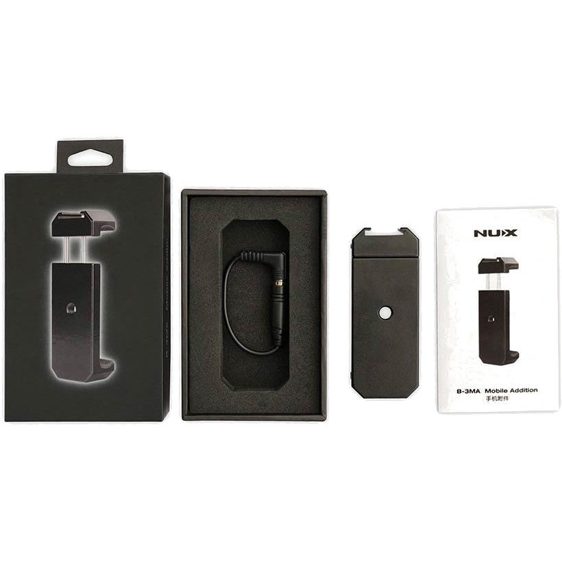 NUX B-3MA universele telefoonhouder met 3.5mm TRS - TRRS adapter