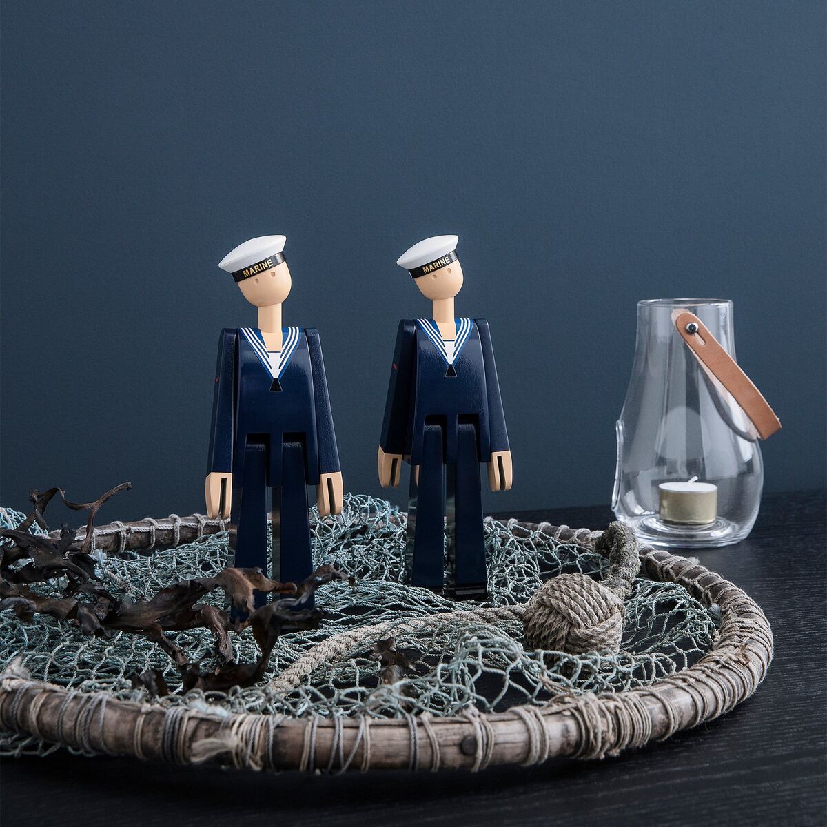 Marinesoldat, mørkeblå/hvit