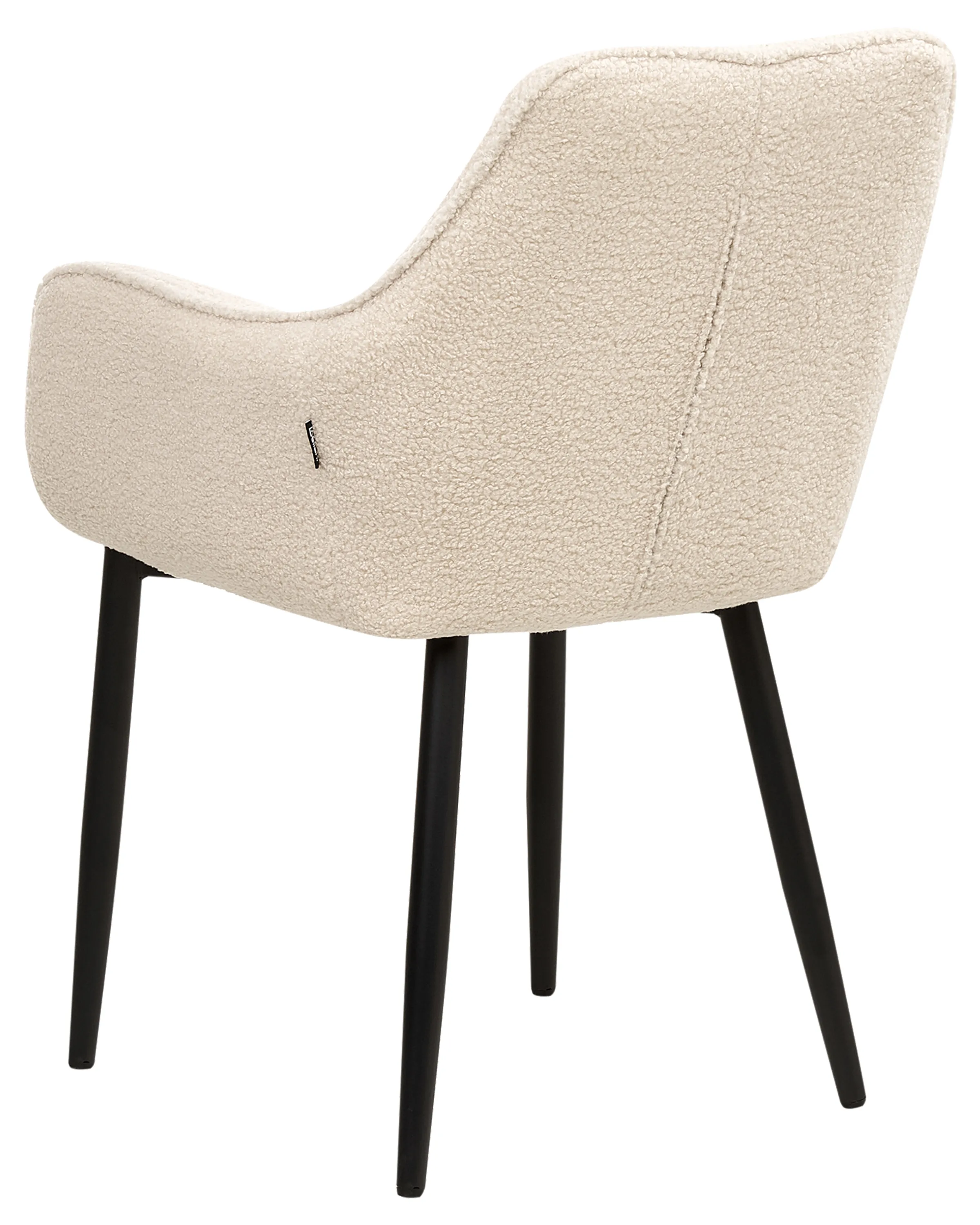 Set van 2 eetkamerstoelen ALDEN Bouclé Lichtbeige