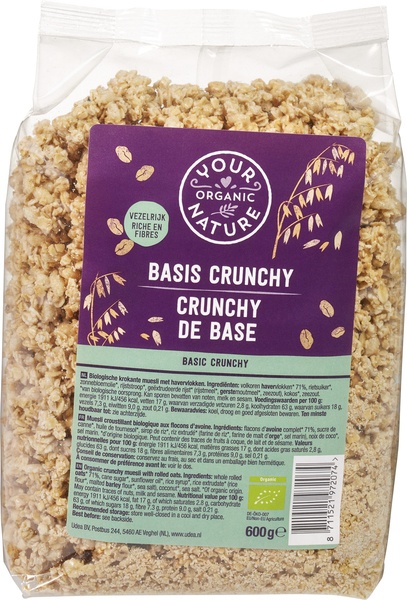 Your Organic Nature Muesli Crunchy Basis (600 gr)