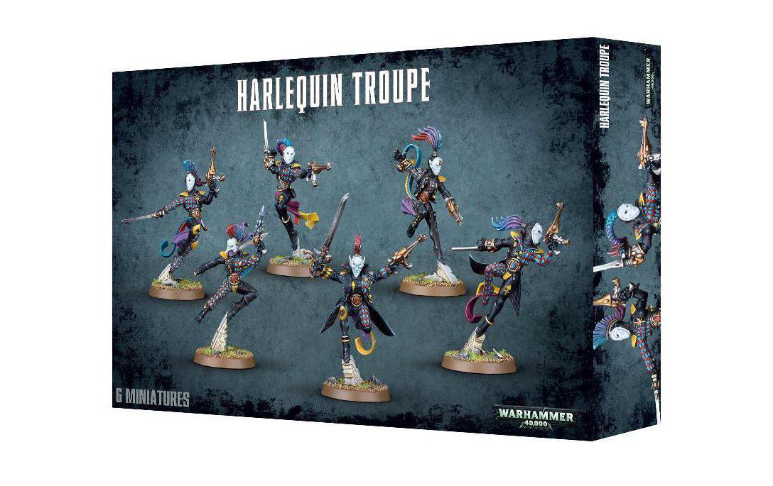 Figurenset Warhammer 40.000 Harlequin TroupeBausatz für 6 Figuren