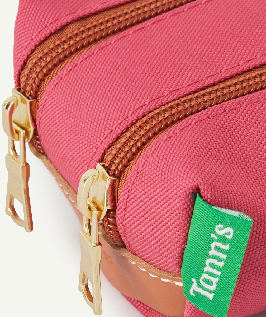 TANN'STROUSSE PALOMA ROSE FRAMBOISE ET DÉTAILS COULEUR DORÉE