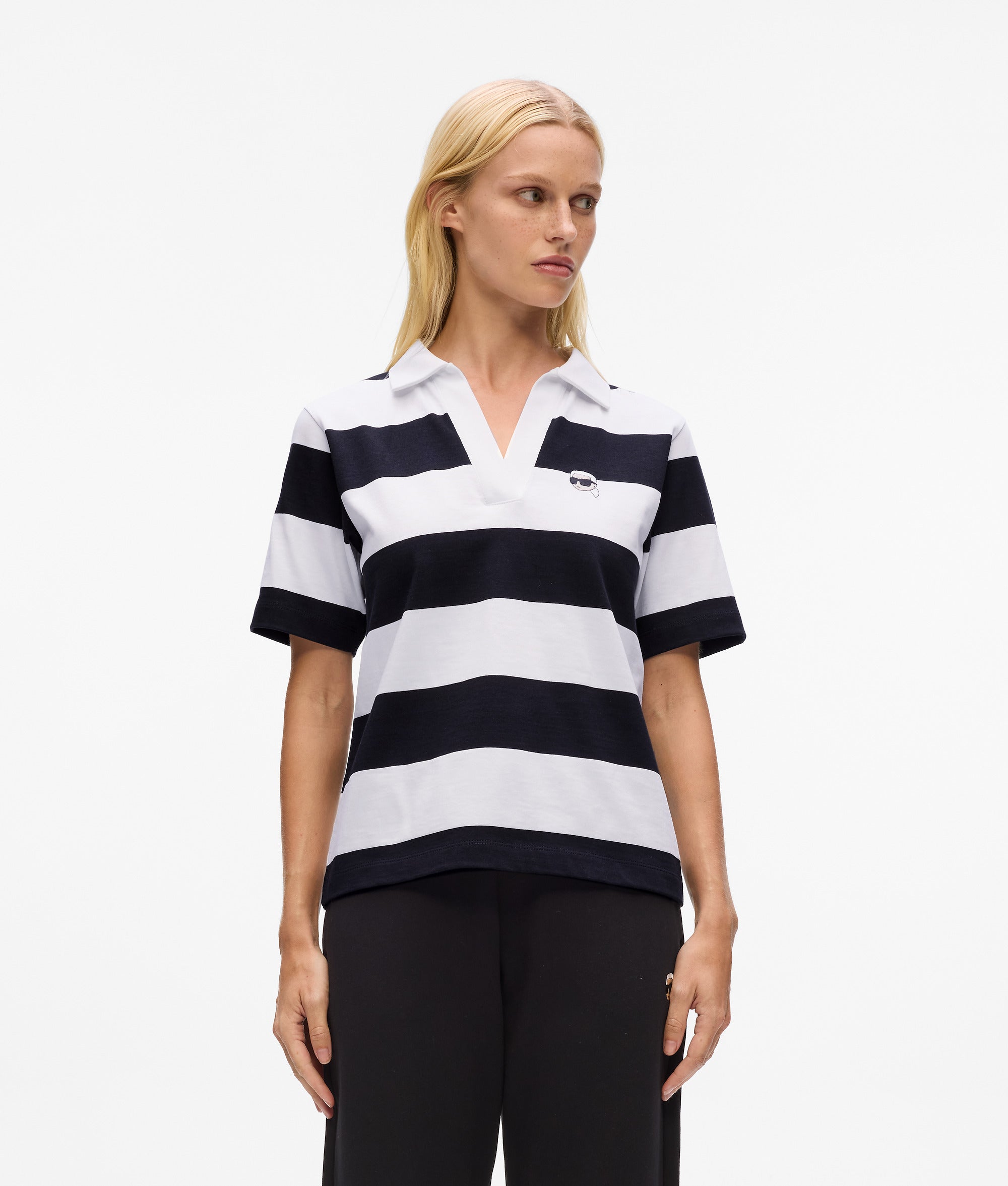 Ikon gestreept poloshirt