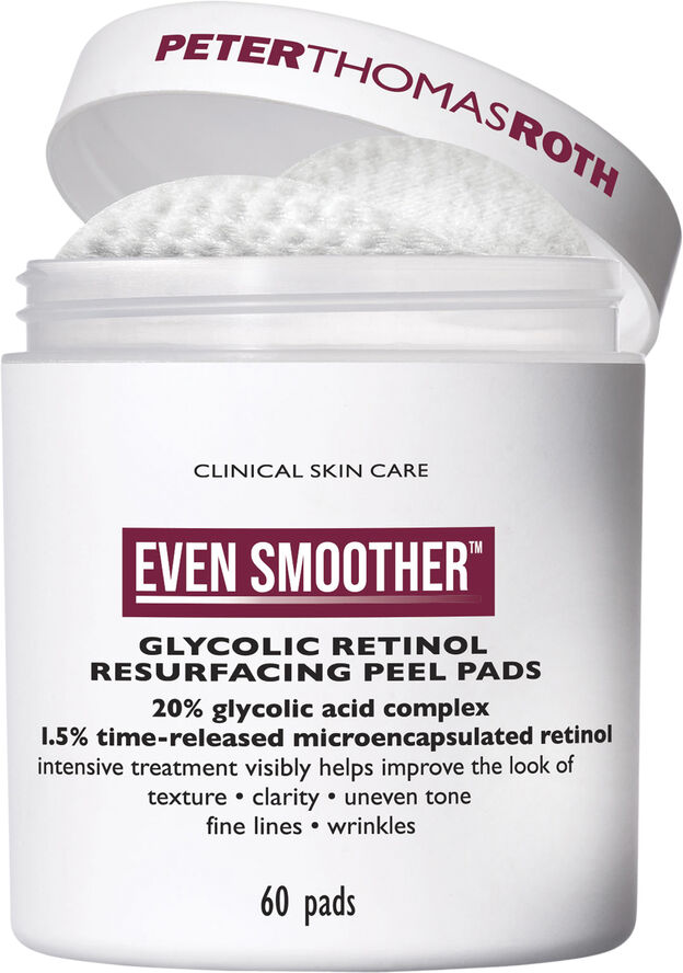 Peter Thomas Roth Even Smoother Glycolic Retinol Resurfacing Peel Pads 60 stk.