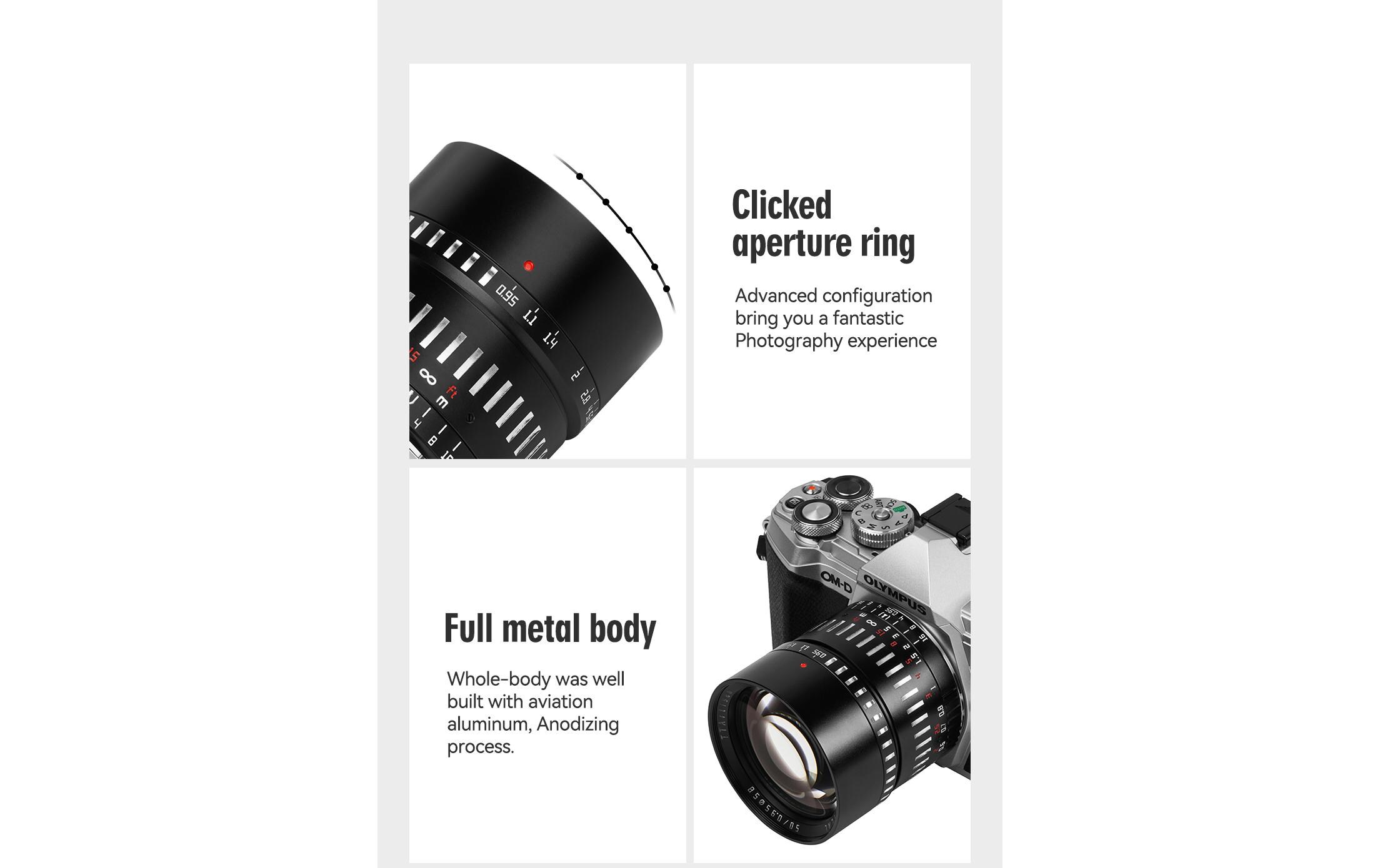 Festbrennweite APS-C 50mm F0.95 – Sony E-Mount<br>Festbrennweite mit traumhaftem Bokeh