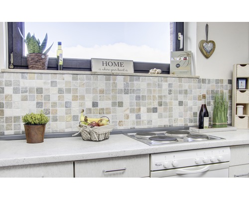 Natuursteenmozaïek XNT 46685 bruin/beige 30,5x30,5 cm