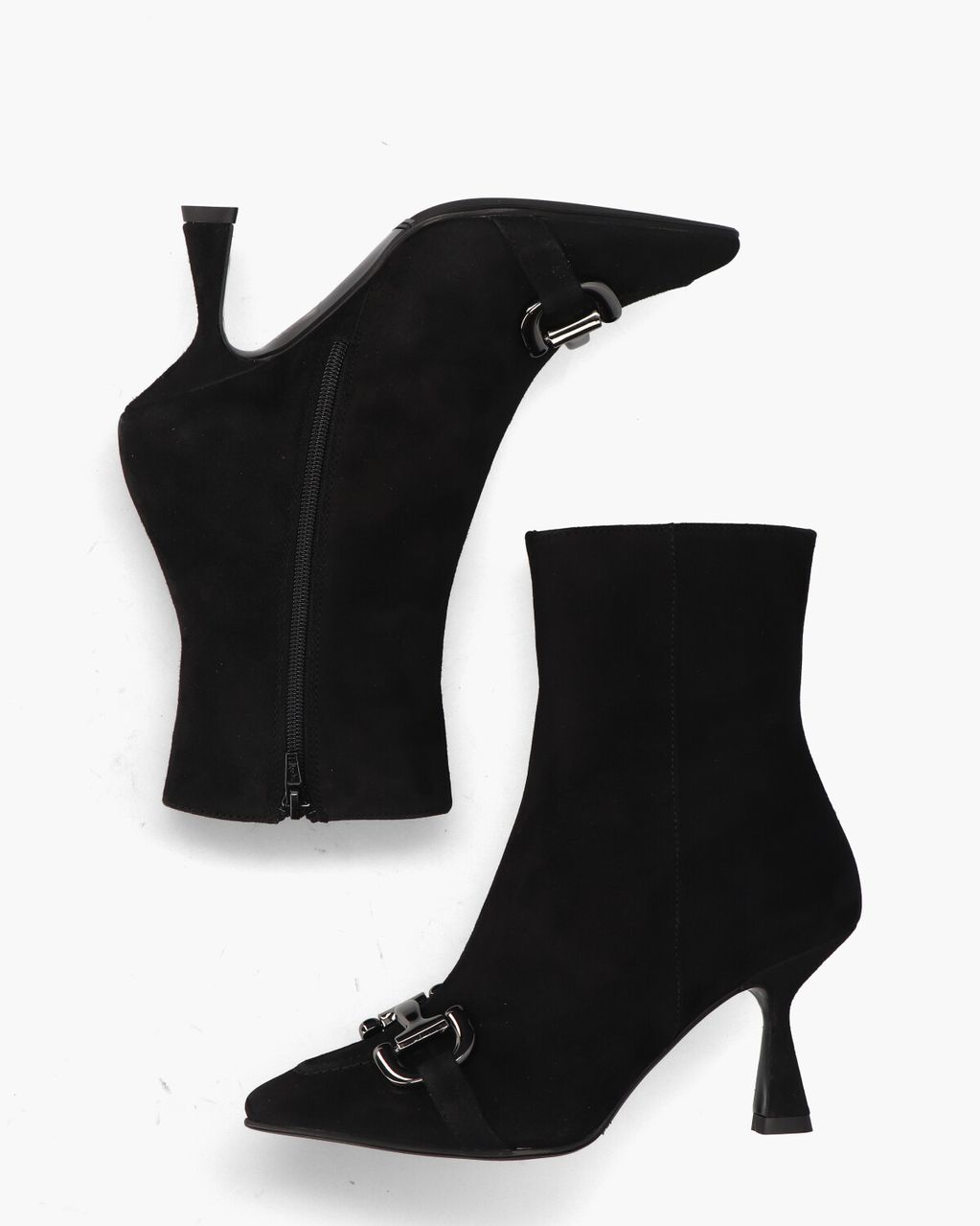 Marian Ante Zwart Dames Enkelboots