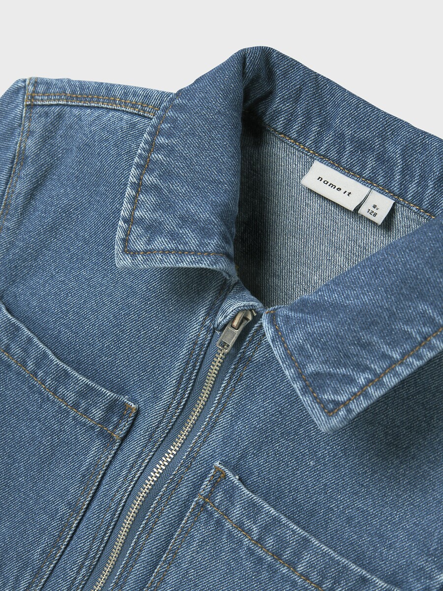 DÊ UM NOME A ELE<br>Vestido jeans de manga comprida