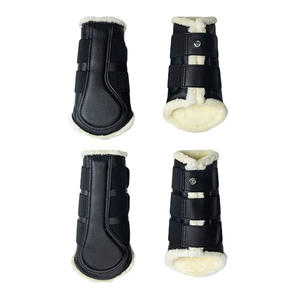 PS of Sweden BRUSHING BOOTS - Guêtres fermés black