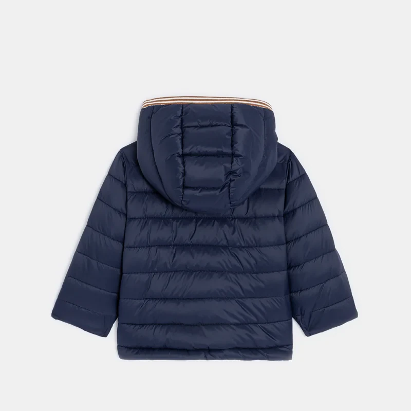 Doudoune à capuche zippée bleu bébé garçon Bleu