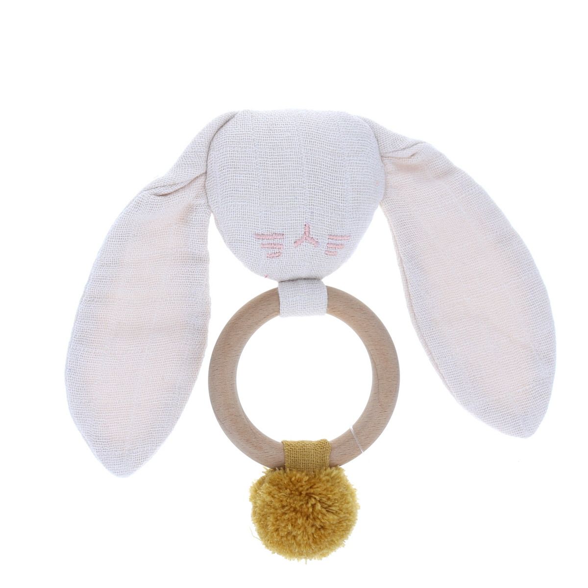 Anneau lapin rose pâle