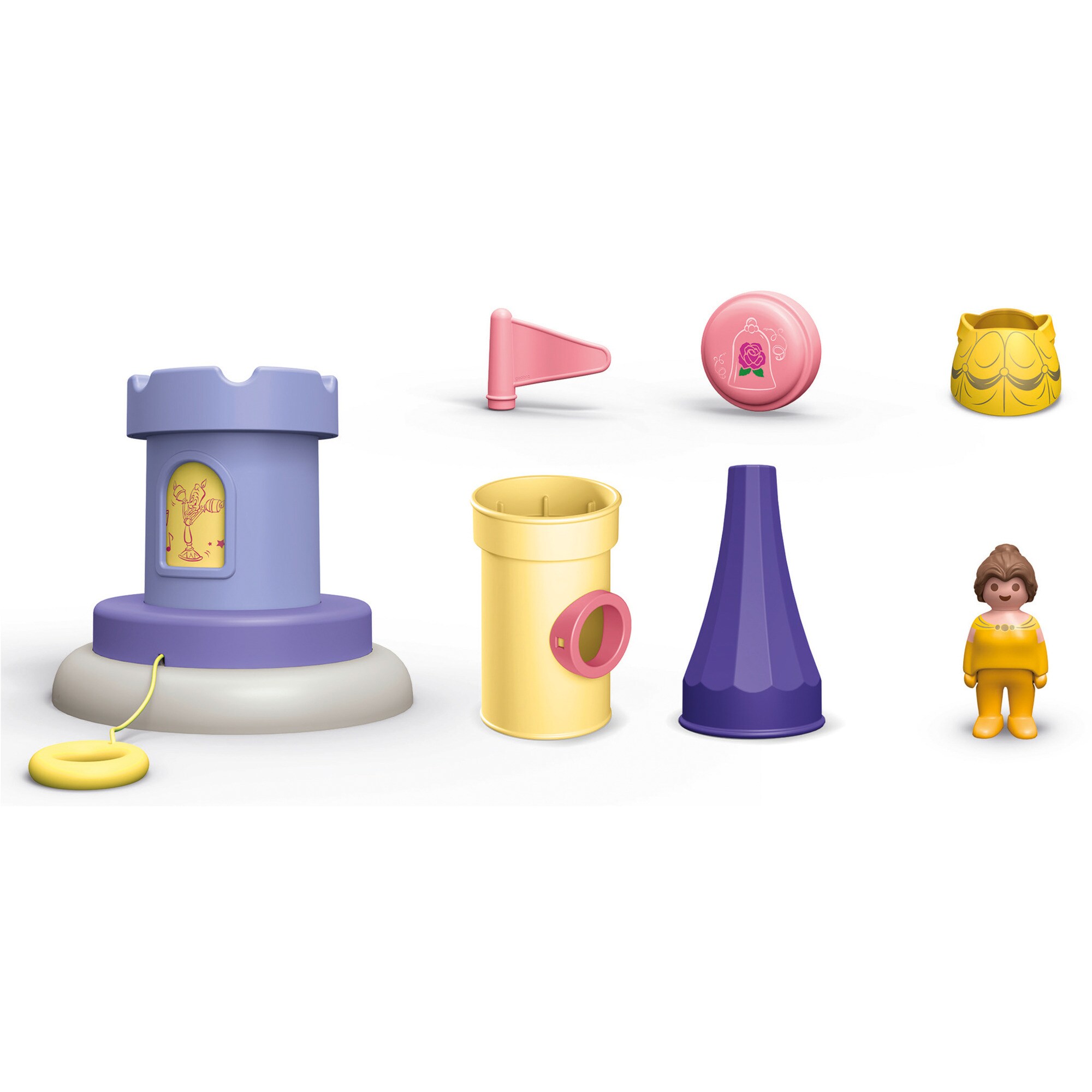 PLAYMOBIL Konstruktionsspielzeug Junior & Disney: Belles Spielturm mit Melodie