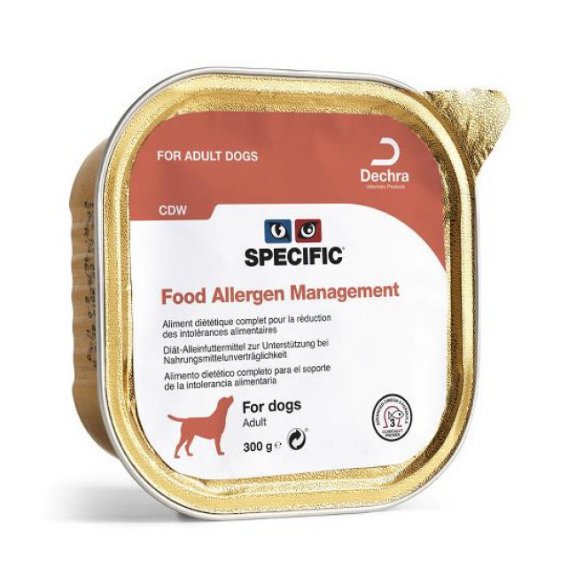 Pâtée Specific pour chiens CDW Food Allergen Management